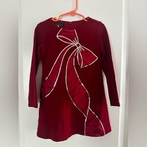 Red Dress with Rhinestone Bow